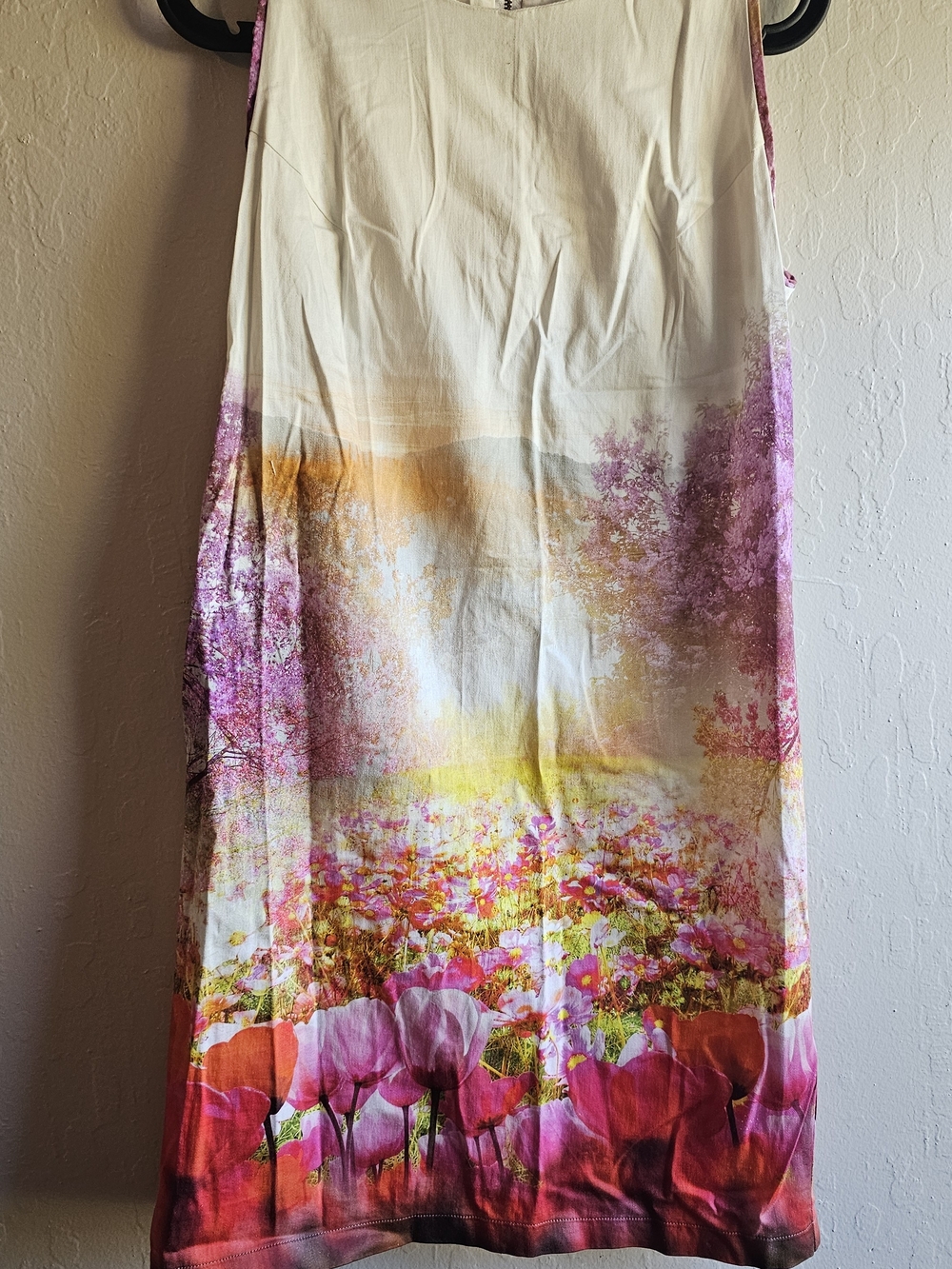Promod Floral Maxi Dress in Pink, Cream and Yellow